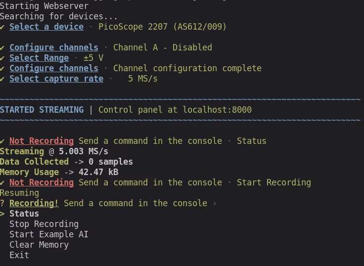 The CLI in action